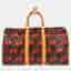 Louis Vuitton Keepall 45 Brown, Red, Green Monogram Canvas Duffel Bag