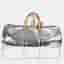 Louis Vuitton Keepall Bandouliere 50 Silver Monogram Mirror Canvas Duffel Bag