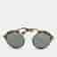 Versace Tortoise Brown/Black MOD 4337 Medusa Round Sunglasses