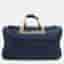 Lancel Blue Balistic Nylon and Leather Rolling Trolley Luggage