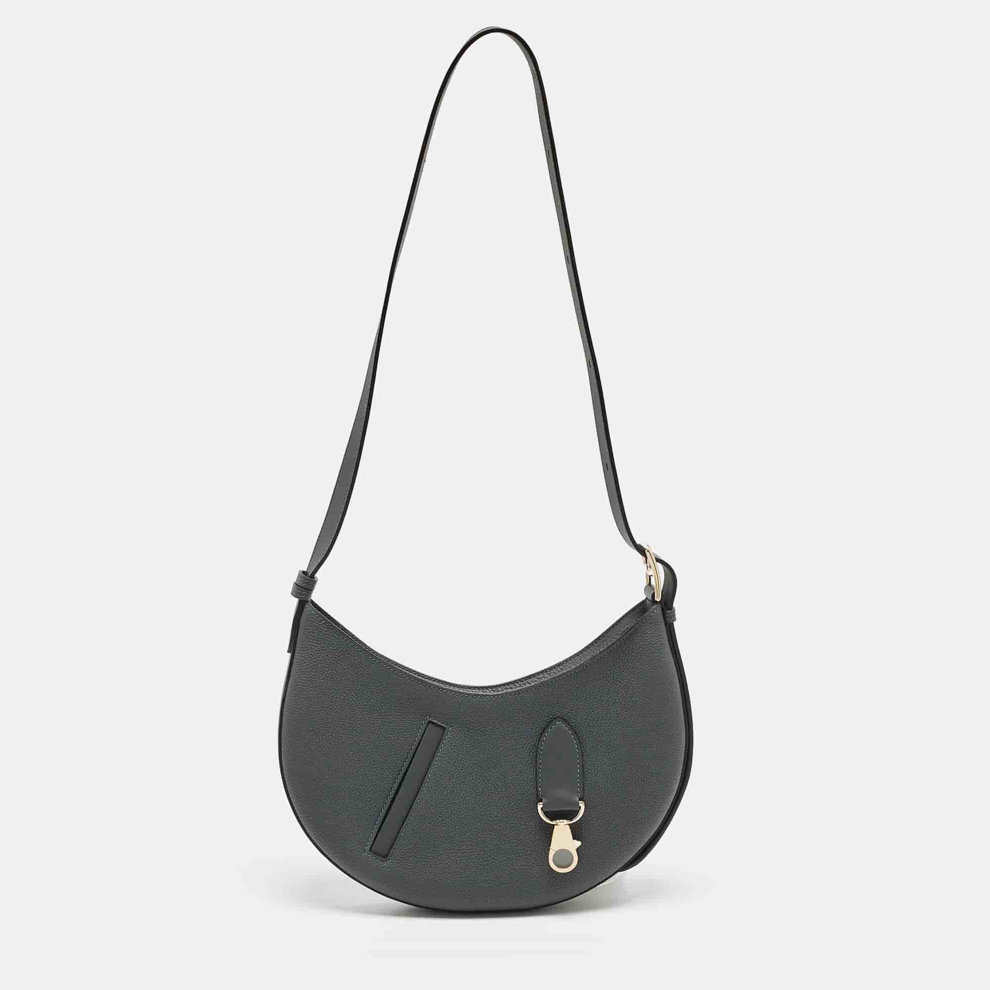 Hermes P'tit Arcon Gris Misty Togo and Swift Leather Shoulder Bag