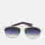 Dior Blue/Black Gradient 84J84 Technologic Aviator Sunglasses