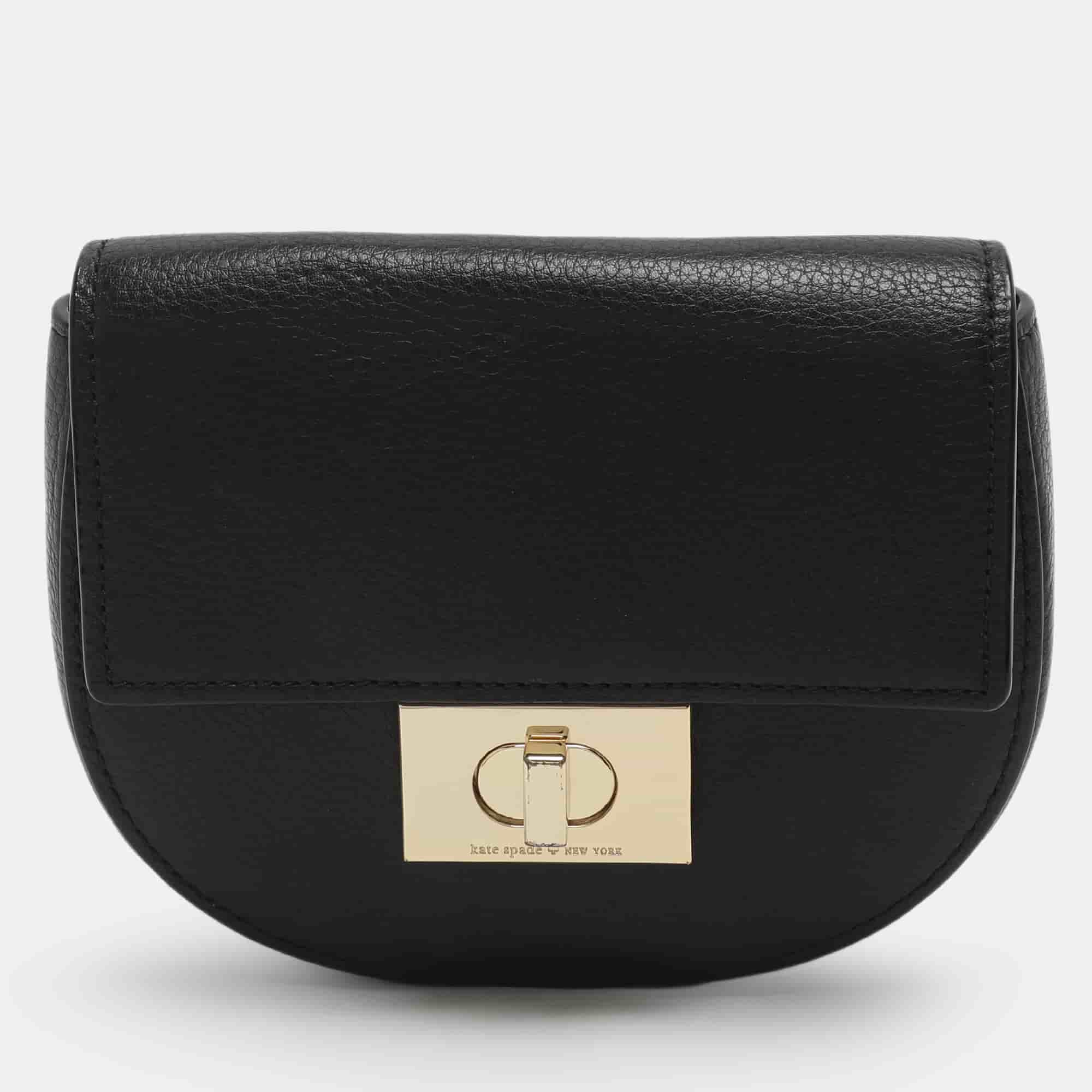 Kate Spade Black Leather Belt Bag