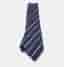 Giorgio Armani Navy Blue Striped Silk Traditional Tie