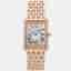 Cartier Tank Louis WJTA0021 White 18K Rose Gold Diamond Manual Winding Women's Wristwatch 33x25mm