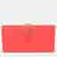 Hermes Bearn Bearn Souffl Epsom Leather Long Wallet Bi-Fold Salmon Pink