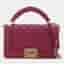 Chanel Boy Small Magenta Quilted Calfskin Leather Chain Around Top Handle Flap Bag