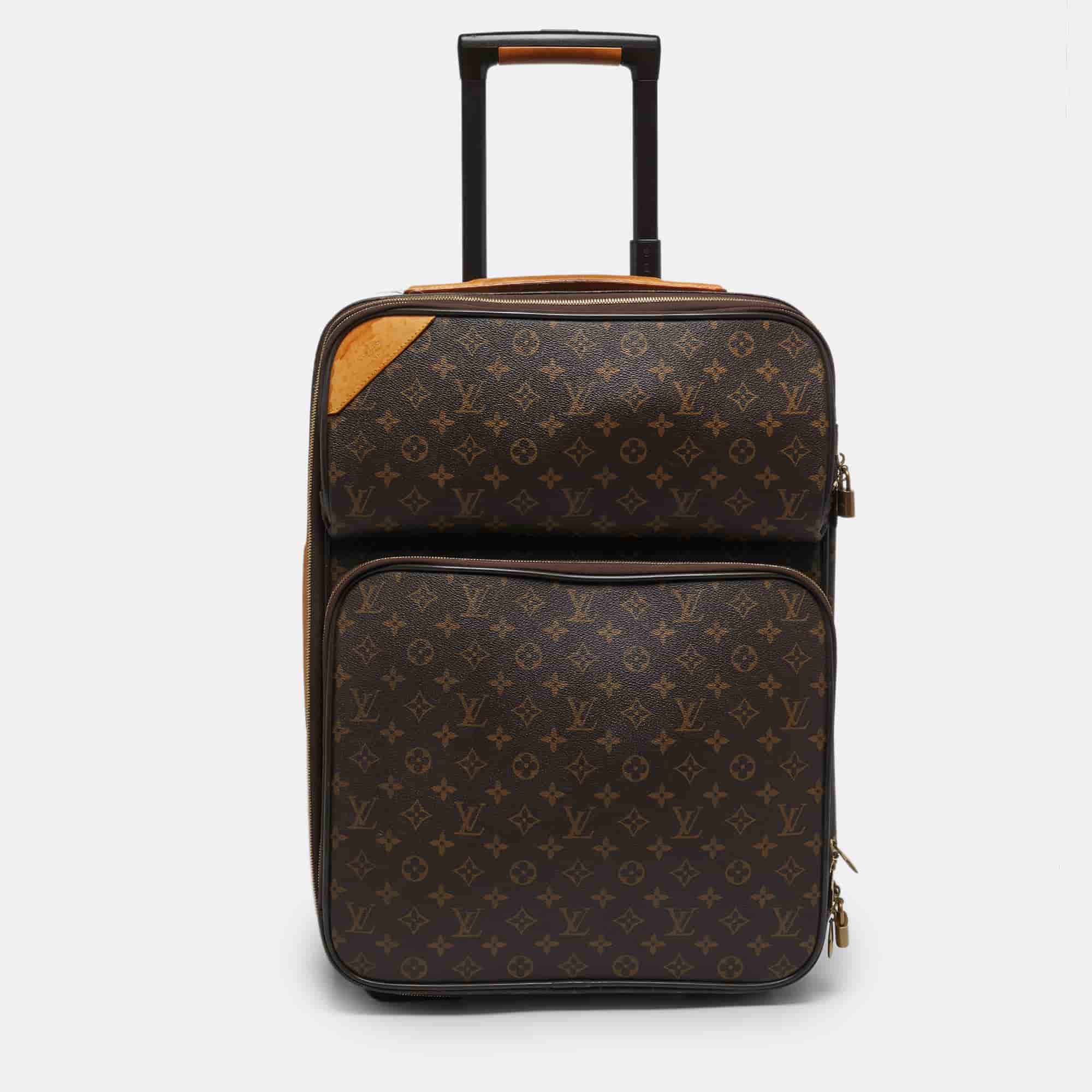 Louis Vuitton Business Pegase Legere 55 Monogram Canvas Luggage
