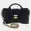 Chanel Bow Mini Black Velvet Top Handle Bag
