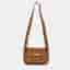 Herm&egrave;s Jypsiere Mini Gold Finish Brown Leather Shoulder Bag