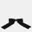 Chanel Black velvet ribbon hairpin