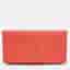 Hermes Bearn Long Coral Chevre Leather Wallet