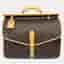 Louis Vuitton Brown PVC  Sac Chas Travel Bag