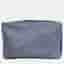 Hermes Blue Silk Travel Cube Pouch MM (A)