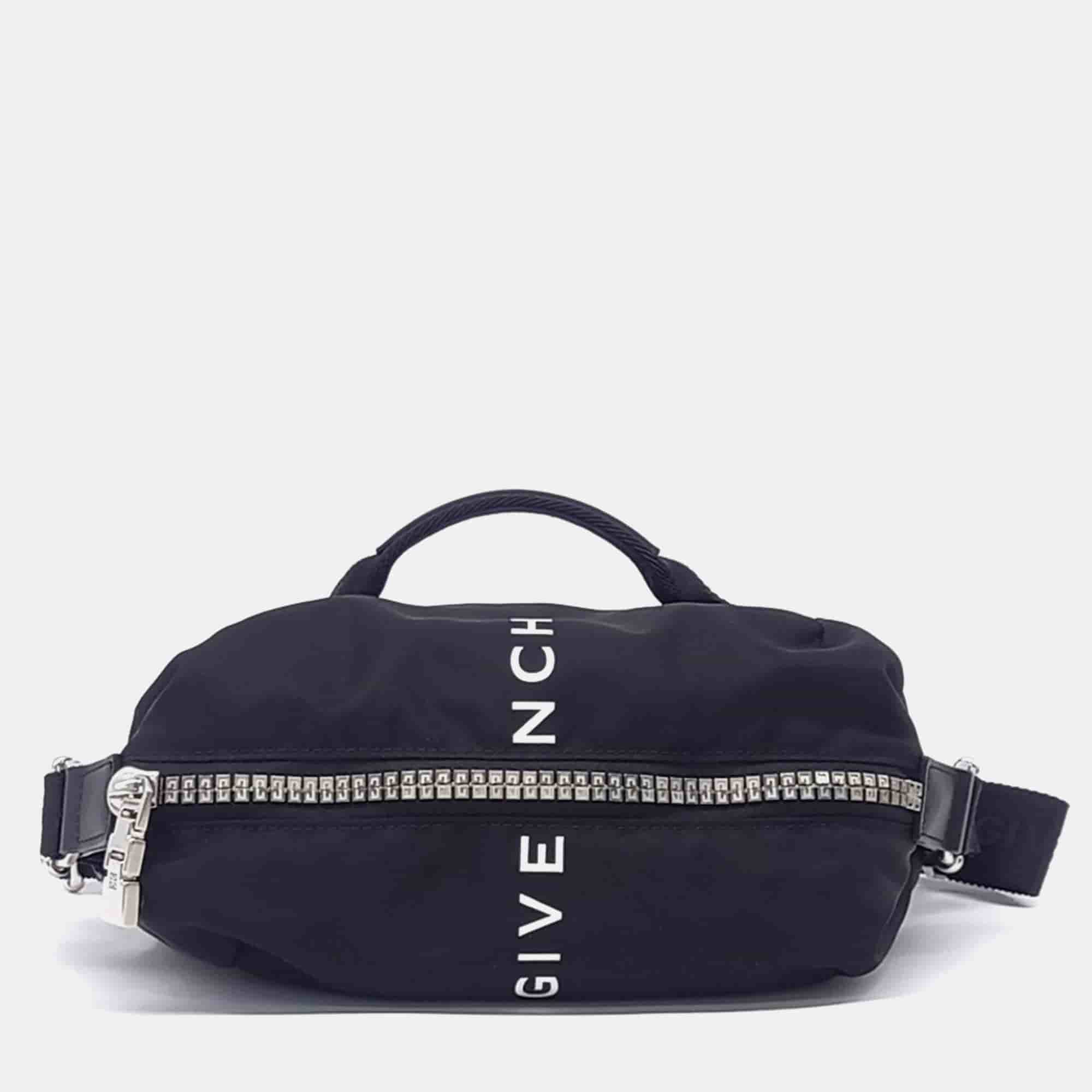 Givenchy Black Nylon Givenchy G Zip Trek Belt Bag