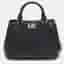 Michael Kors Florence Medium Black Saffiano Leather Satchel