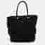 Marni Black Shearling and Fur Vertical Tote