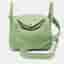Hermes Lindy Mini Palladium Finish Vert Criquet Swift Leather Shoulder Bag