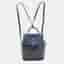 Goyard Alpin Mini Navy Blue Goyardine Coated Canvas and Leather Backpack