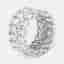 9.5 cts Pear, Marquise Lab Grown Diamonds 18k White Gold Ring Size 55
