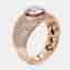 2 cts Round Lab Grown Diamonds 18k Rose Gold Ring Size 52