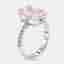 7 cts Radiant, Round Lab Grown Diamonds 18k White Gold Ring Size 52