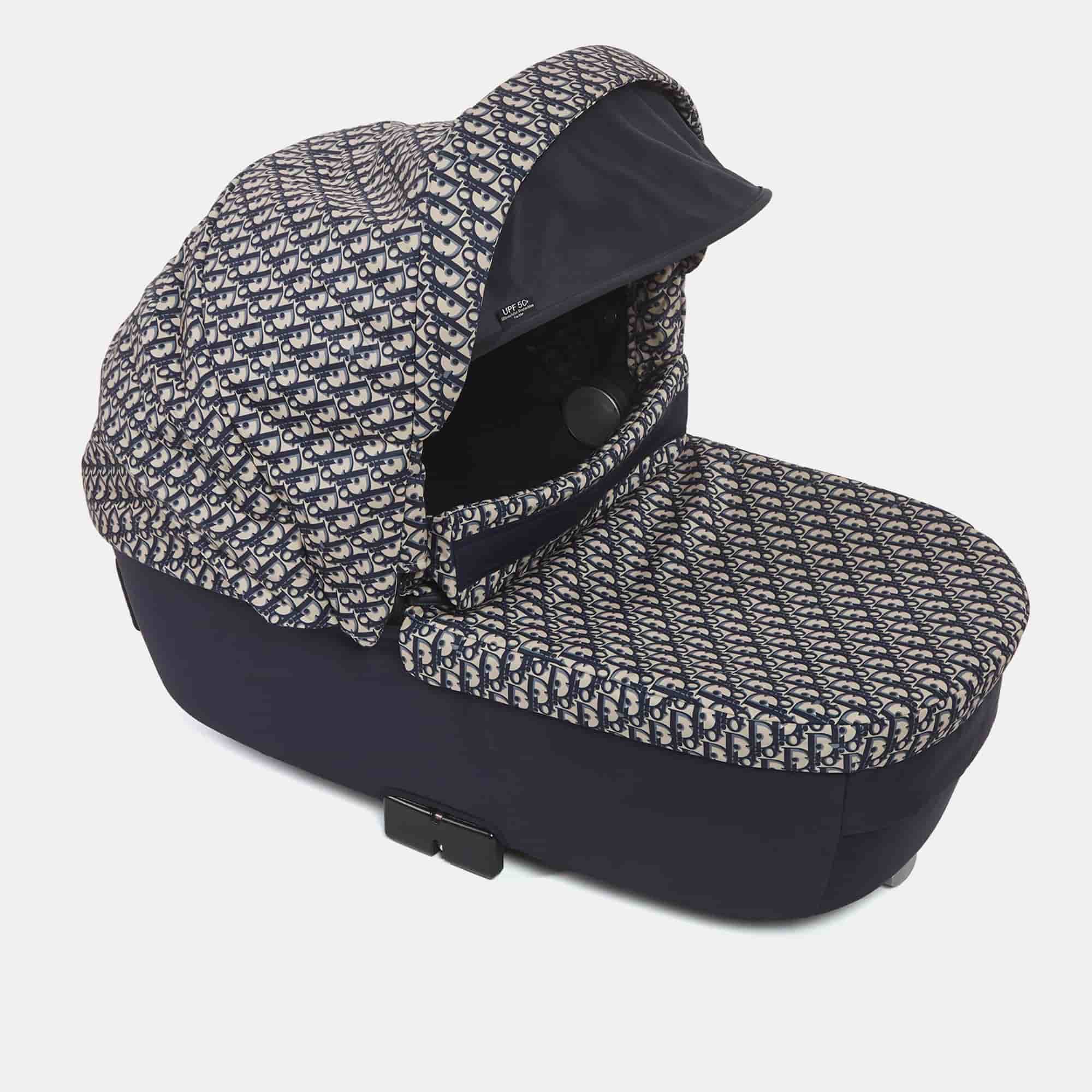 Dior x Inglesina Blue/Beige Oblique Technical Fabric Bassinet