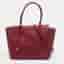 MICHAEL Michael Kors Mercer Large Red Leather Satchel