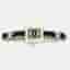 Chanel Leather and Gold Tone Metal CC Hairpin