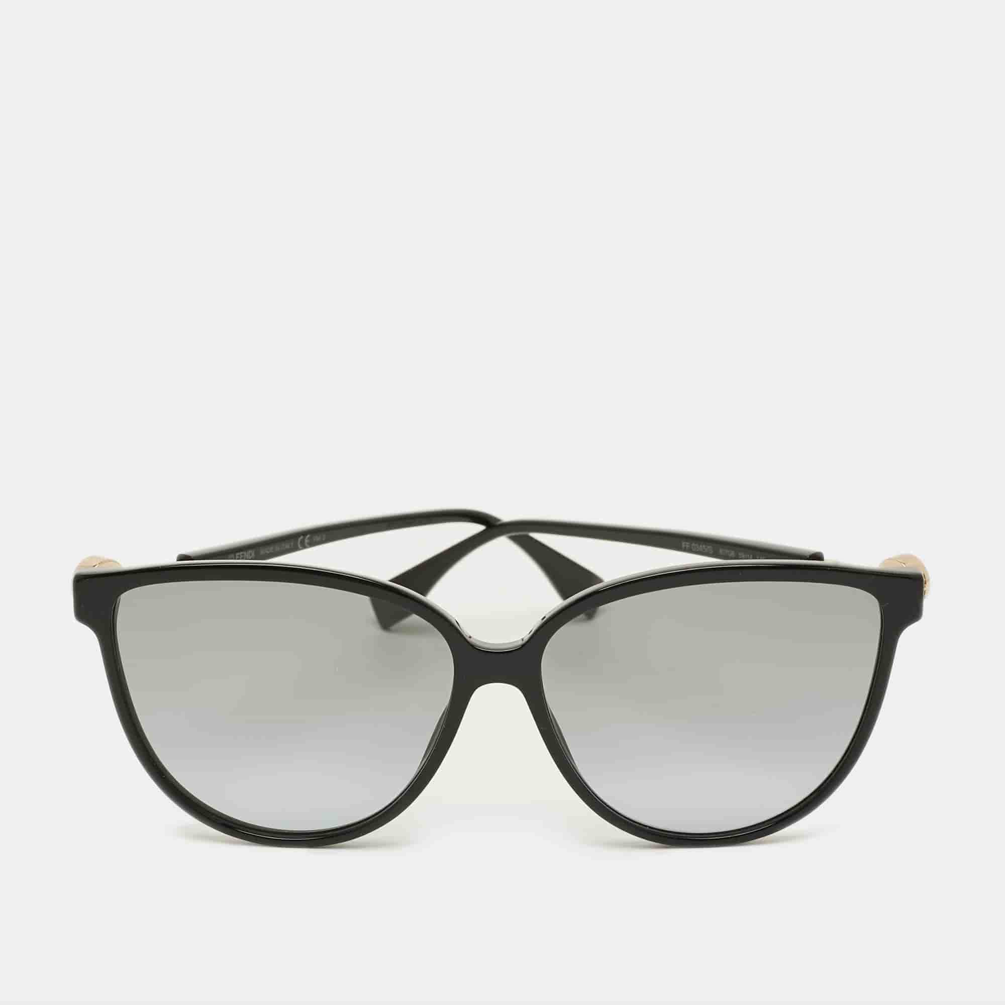 Fendi Black Gradient FF 0345/5 807GB Butterfly Frame Sunglasses
