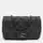 Chanel Small Studded Black Quilted Leather Flap Bag