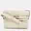 Hermes Kelly PM Palladium Finish Craie Togo Leather Messenger Bag
