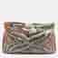 Jimmy Choo Multicolor Python Print Coated Canvas Zip Pouch