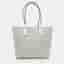 Michael Kors Jodie Large Optic White Coated Fabric Shopper Tote