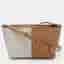 Michael Kors Jet Set Small Beige/Optic White Coated Signature Canvas Crossbody Bag