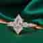 2.00 cts Marquise Lab Grown Diamond 14k White Gold Wedding Ring Size 52