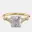 1.70 cts Cushion Lab Grown Diamond 14k Yellow Gold Wedding Ring Size 52