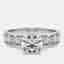 1.8 cts Round Lab Grown Diamond 14k White Gold Engagement Ring Size 52