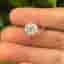 2 cts Round Lab Grown Diamond 14k White Gold Engagement Ring Size 52
