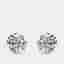 4 cts Round Lab Grown Diamonds 18k White Gold Earrings