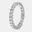 1.25 cts Round Brilliant Lab Grown Diamonds 18k White Gold Eternity Band Ring Size 52