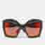 Gucci Black/Orange Mirrored GG3870/S Star Studded Butterfly Sunglasses