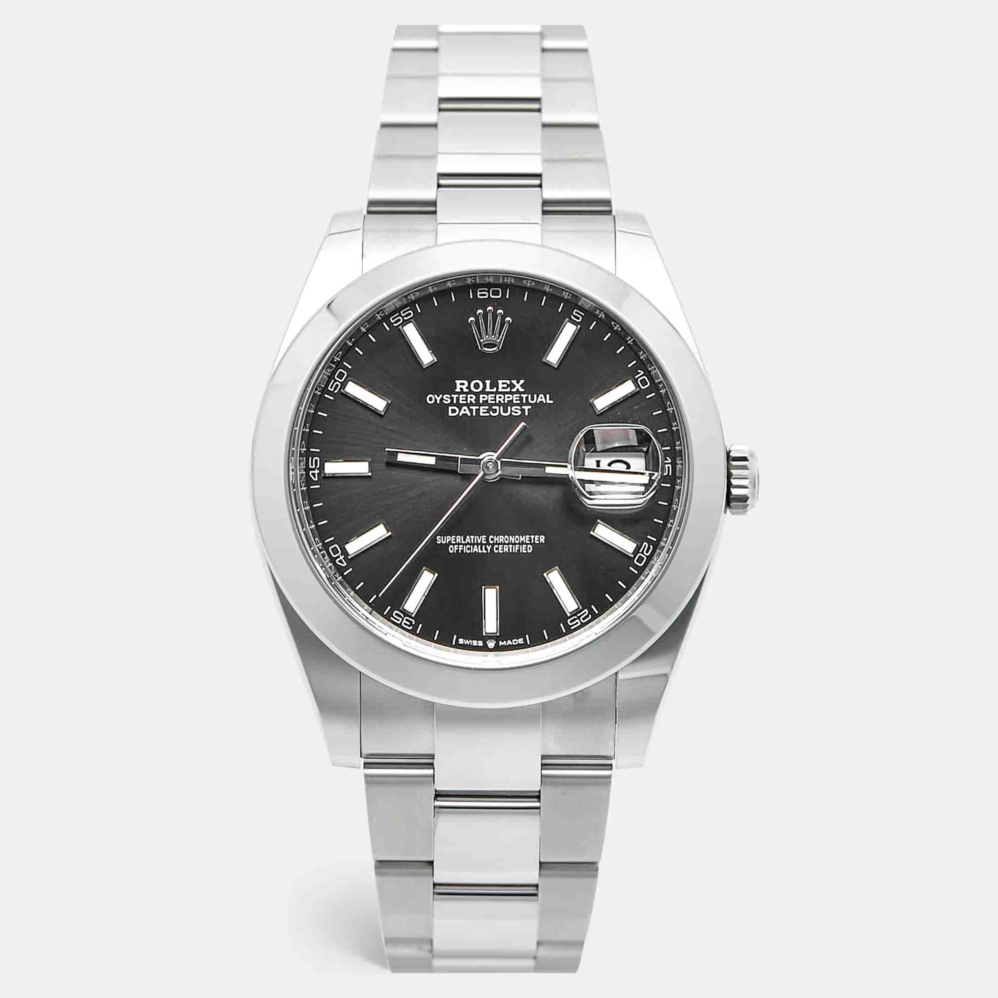 Rolex Datejust M126300-0011 Black Dial Oystersteel Men's Wristwatch 41 mm