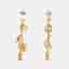 Loewe Logo Gold Plated Sterling Silver Earrings