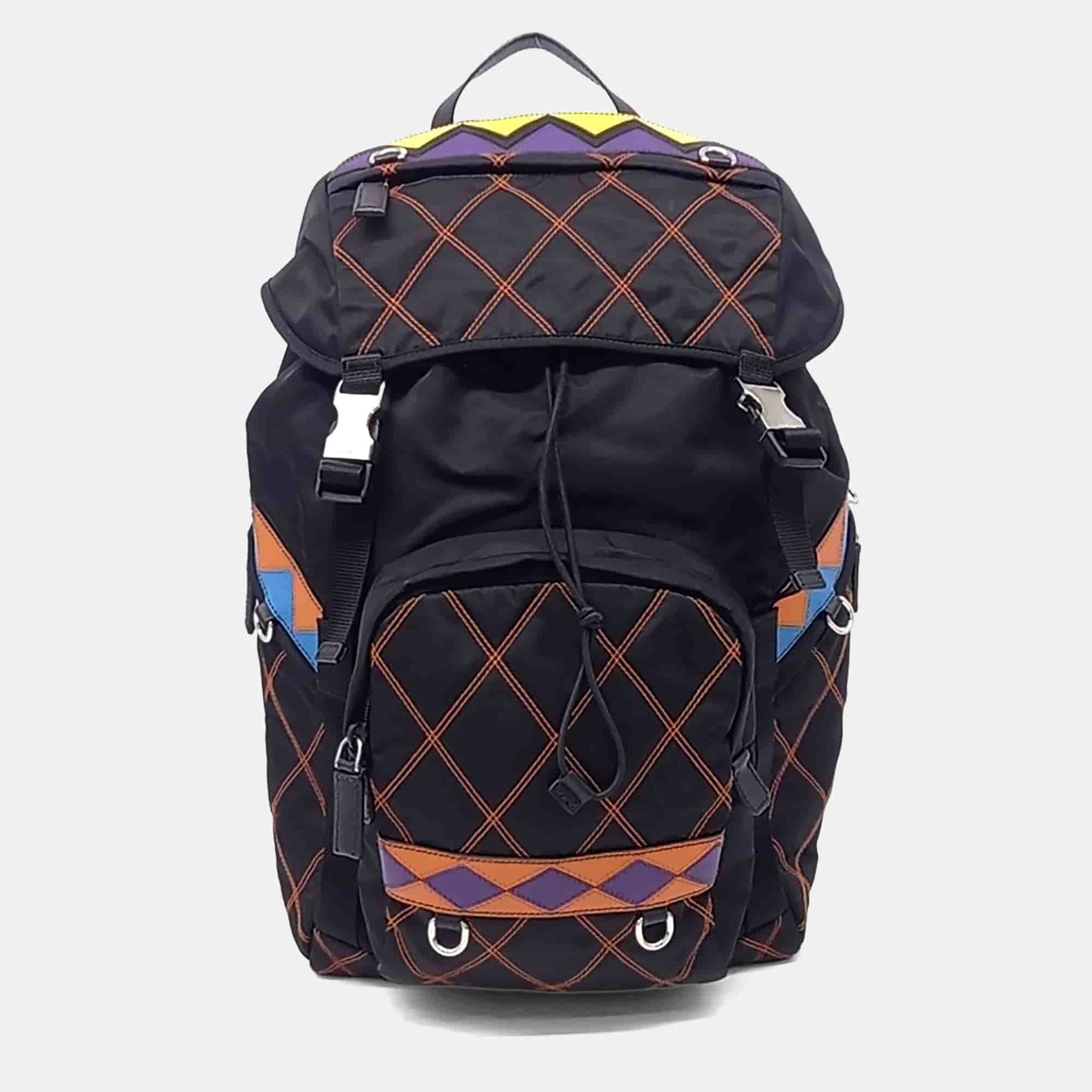 Prada Multicolor Nylon Tessuto Backpack