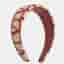 Valentino Red/Beige Toile Iconographe Silk Headband One Size