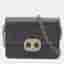 Chanel Crystal Geometric Frame Black Lambskin Leather Shoulder Bag