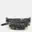 Chanel CC Metallic Black/Silver Sequins and Glazed Patent Leather Fanny Pack Waist Bag