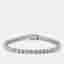 11.00 cts Round Brilliant Cut 18k White Gold Lab Grown Diamonds Tennis Bracelet