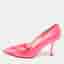 Roger Vivier Lavalliere Size 36 Neon Pink Satin Pumps